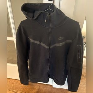 Nike Tech Fleece Full Zip Hoodie Black Men's Size M
